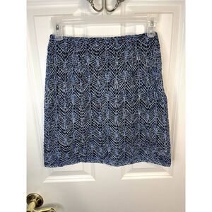 Vintage EXPRESS Blue Crochet Macrame Skirt Size 1 / 2 - NWT